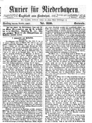 Kurier für Niederbayern Freitag 29. November 1867