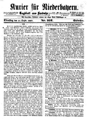 Kurier für Niederbayern Dienstag 31. Dezember 1867