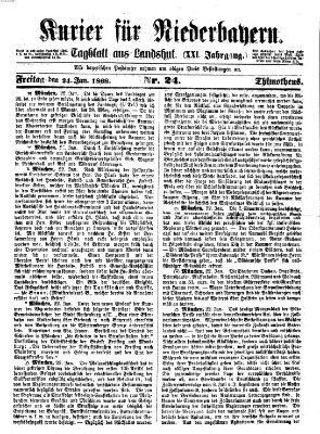 Kurier für Niederbayern Freitag 24. Januar 1868