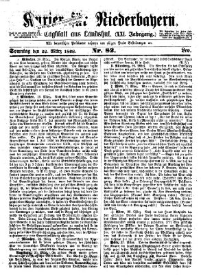 Kurier für Niederbayern Sonntag 22. März 1868