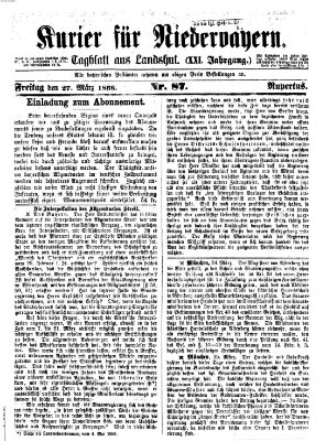 Kurier für Niederbayern Freitag 27. März 1868