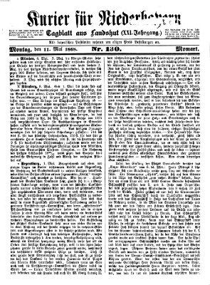 Kurier für Niederbayern Montag 11. Mai 1868