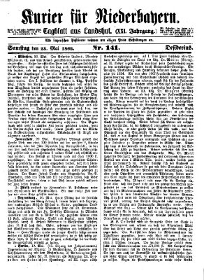 Kurier für Niederbayern Samstag 23. Mai 1868