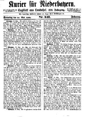 Kurier für Niederbayern Sonntag 24. Mai 1868