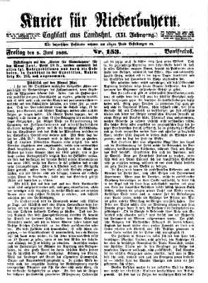 Kurier für Niederbayern Freitag 5. Juni 1868