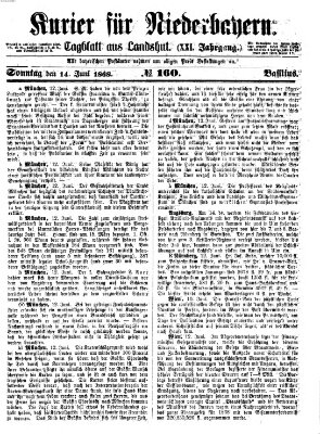 Kurier für Niederbayern Sonntag 14. Juni 1868