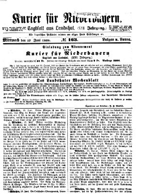 Kurier für Niederbayern Mittwoch 17. Juni 1868