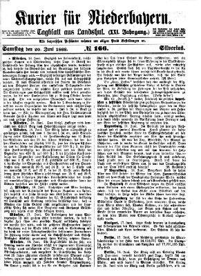 Kurier für Niederbayern Samstag 20. Juni 1868