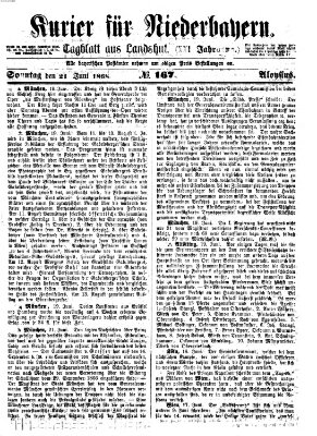 Kurier für Niederbayern Sonntag 21. Juni 1868