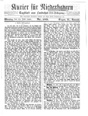 Kurier für Niederbayern Montag 13. Juli 1868