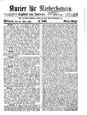 Kurier für Niederbayern Mittwoch 22. Juli 1868