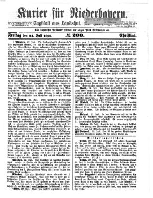 Kurier für Niederbayern Freitag 24. Juli 1868