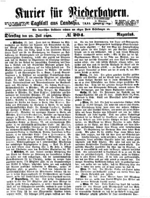 Kurier für Niederbayern Dienstag 28. Juli 1868