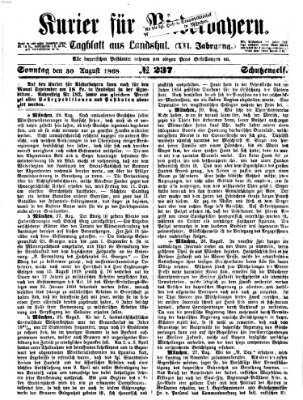 Kurier für Niederbayern Sonntag 30. August 1868