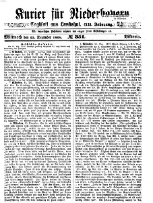 Kurier für Niederbayern Mittwoch 23. Dezember 1868