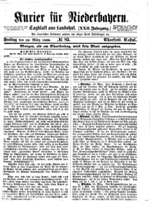 Kurier für Niederbayern Freitag 26. März 1869