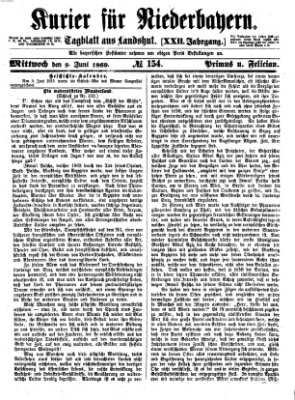 Kurier für Niederbayern Mittwoch 9. Juni 1869