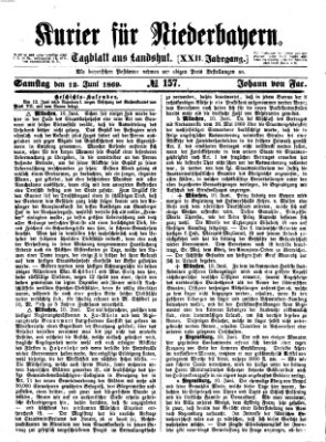 Kurier für Niederbayern Samstag 12. Juni 1869