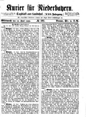 Kurier für Niederbayern Mittwoch 16. Juni 1869