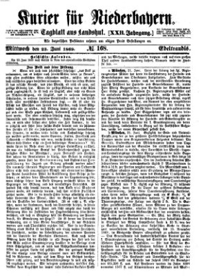 Kurier für Niederbayern Mittwoch 23. Juni 1869