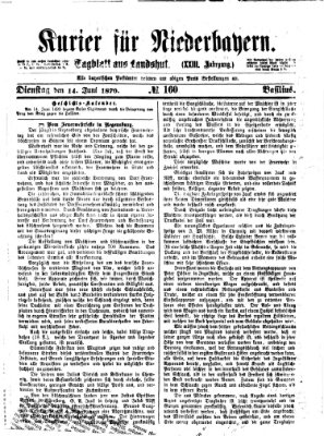 Kurier für Niederbayern Dienstag 14. Juni 1870