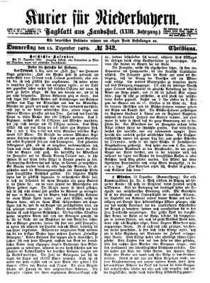 Kurier für Niederbayern Donnerstag 15. Dezember 1870