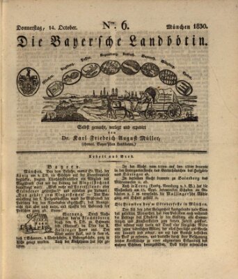 Bayerische Landbötin Donnerstag 14. Oktober 1830