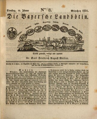 Bayerische Landbötin Dienstag 18. Januar 1831