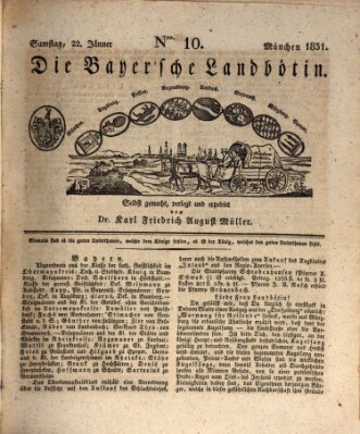 Bayerische Landbötin Samstag 22. Januar 1831