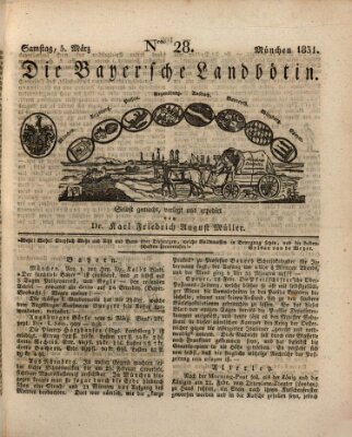 Bayerische Landbötin Samstag 5. März 1831