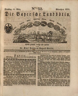 Bayerische Landbötin Dienstag 15. März 1831