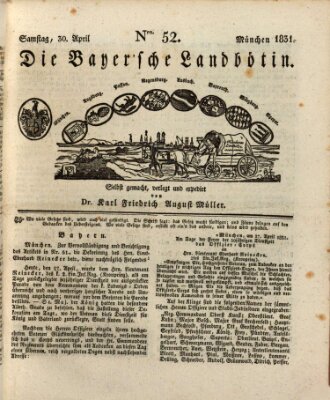 Bayerische Landbötin Samstag 30. April 1831
