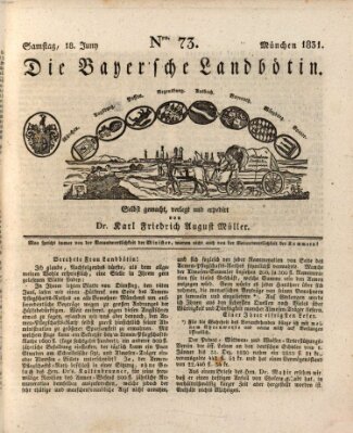 Bayerische Landbötin Samstag 18. Juni 1831