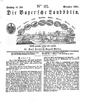 Bayerische Landbötin Dienstag 12. Juli 1831