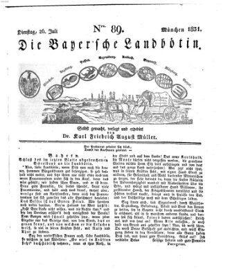 Bayerische Landbötin Dienstag 26. Juli 1831