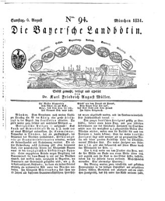 Bayerische Landbötin Samstag 6. August 1831