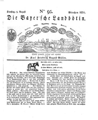 Bayerische Landbötin Dienstag 9. August 1831