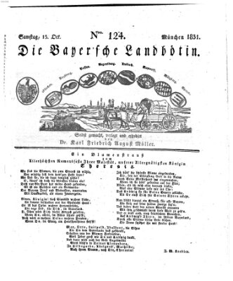 Bayerische Landbötin Samstag 15. Oktober 1831