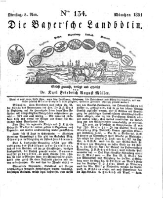 Bayerische Landbötin Dienstag 8. November 1831