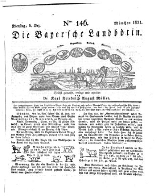 Bayerische Landbötin Dienstag 6. Dezember 1831