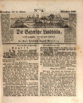 Bayerische Landbötin Dienstag 10. Januar 1832