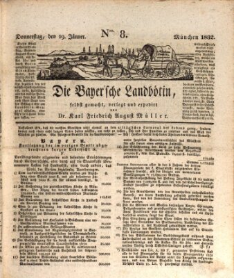 Bayerische Landbötin Donnerstag 19. Januar 1832