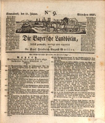 Bayerische Landbötin Samstag 21. Januar 1832