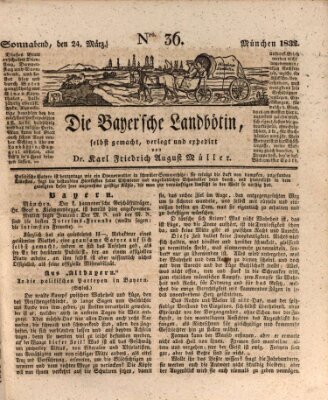 Bayerische Landbötin Samstag 24. März 1832