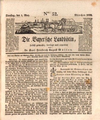 Bayerische Landbötin Dienstag 1. Mai 1832