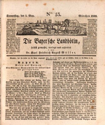 Bayerische Landbötin Donnerstag 3. Mai 1832