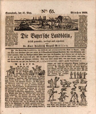 Bayerische Landbötin Samstag 26. Mai 1832