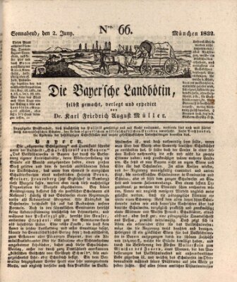 Bayerische Landbötin Samstag 2. Juni 1832