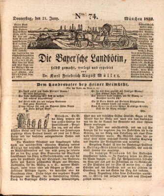 Bayerische Landbötin Donnerstag 21. Juni 1832