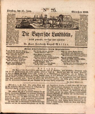 Bayerische Landbötin Dienstag 26. Juni 1832